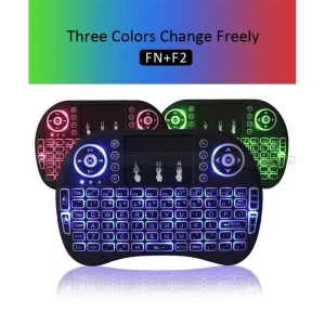 Mini Tastatura Mouse FOXMAG24® , iluminata i, 2.4G Wireless Keyboard cu mouse tip touchpad pentru Android Smart ,TV BOX, Console si calculator - Img 4