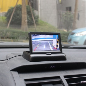 Monitor auto, FOXMAG24, ecran color TFT 4.3 inch, pliabil, 12V - Img 3
