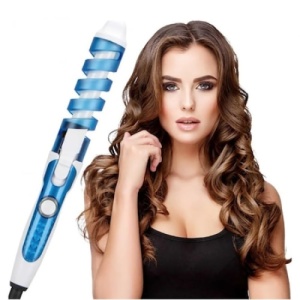Ondulator ceramic FOXMAG24, pentru bucle, design ergonomic, albastru - Img 3