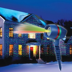 Proiector Cu Joc De Lumini Deliny®, Tip Instalatie Luminoasa Pentru Interior-Exterior , Fixare in Pamant , Laser Rosu Si Verde - Img 3