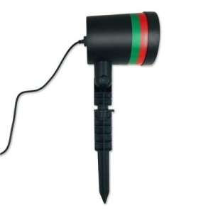 Proiector laser pentru exterior cu lumini rosii si verzi Deliny®, Efecte Lumina 3D, Rezistent La Temperaturi Scazute, Carcasa Negra - Img 1