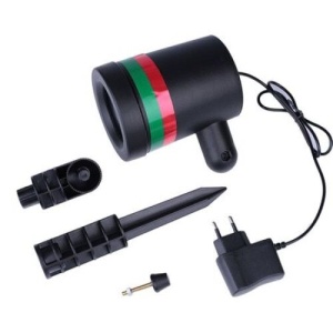 Proiector laser pentru exterior cu lumini rosii si verzi Deliny®, Efecte Lumina 3D, Rezistent La Temperaturi Scazute, Carcasa Negra - Img 3
