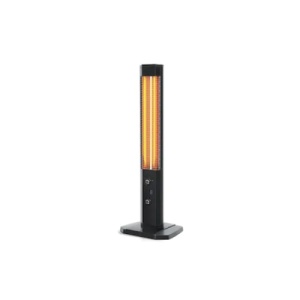 Radiator incalzitor terasa cu infrarosu, putere maxima 1800W, vertical, cu 1 element, 2 trepte de caldura, control mecanic, negru - Img 2