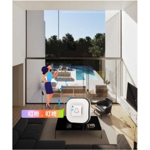 Sonerie cu senzor fara fir/ wifi /Detector de miscare cu infrarosu / Sistem de alerta de securitate - Img 3