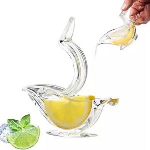 Storcator pentru felii de citrice, din plastic rezistent, compatibil frigider, transparent - Img 1