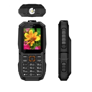 Telefon rezistent dual sim, baterie puternica 13000 mAh, display color, lanterna, militar - Img 3