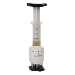 Aparat de fragezit friptura cu injector de sos sau condimente, Alb - Img 1
