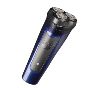 Aparat de ras electric, FOXMAG24, de dimensiuni reduse, rezistent la apa, cu 3 lame rotative, incarcare USB, negru - Img 1