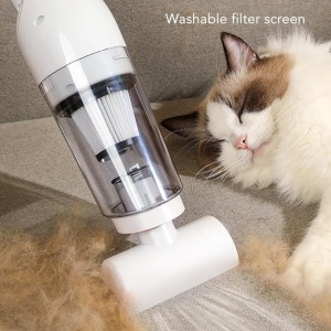 Aspirator fara fir, de mana, putere 120W, 2 moduri de utilizare, cu accesorii incluse, filtru HEPA, Wireless, alb - Img 3