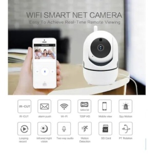 Camera IP WiFi, rotativa la 360°, Full HD, Night Vision, notificari telefonice, alb - Img 2