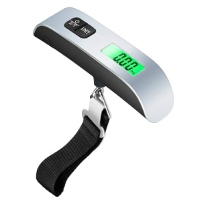 Cantar electronic FOXMAG24, pentru bagaje, capacitate 50 kg, afisaj LCD, argintiu - Img 1