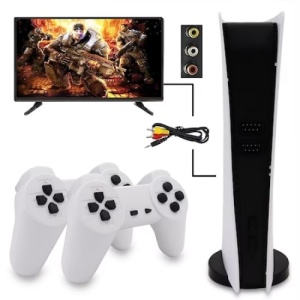 Consola de jocuri video, conectivitate wireless, cu 2 controller wireless, cu 200 de jocuri incorporate, alb - Img 4