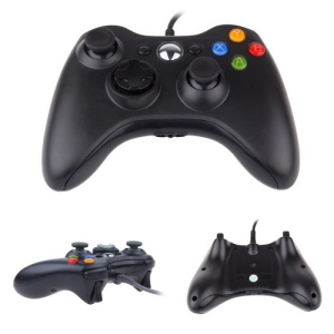 Controler cu cablu, Compatibil Xbox 360, USB, Negru - Img 2