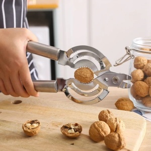 Desfacator capace borcane/sticle/conserve, multifunctional, sparge nuci/alune, din inox, dimensiuni 25 x 6 cm, argintiu - Img 3