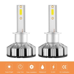 Kit Becuri Auto H1 LED CANBUS, F6, LED Headlight, Lentile ZES Generatia 2, 6000 lm, 50W, fara eroare de bec ars - Img 3