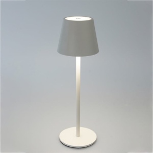 Lampa LED de masa, tocuh control, diametru 11cm, inaltime 36 cm, cu 3 intensitati de lumina, cap detasabil, alb - Img 3