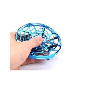Mini drona OZN cu inductie si lumini LED, albastru - Img 3