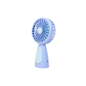 Mini venitlator de mana, cu incarcare USB, buton ON/OFF, din ABS, dimensiuni 17cm X 9, 5cm, albastru - Img 3
