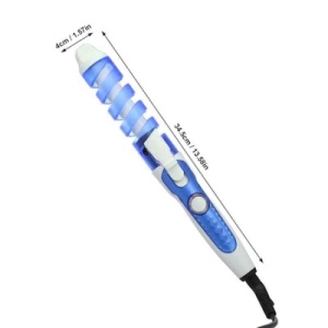 Ondulator ceramic FOXMAG24, pentru bucle, design ergonomic, albastru - Img 4