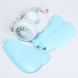 Ventilator de tavan, portabil, putere 8W, cu comutator de alimentare, cu suport pentru agatare, din plastic, alb - Img 4