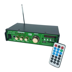 Amplificator audio stereo Teli BT-680, 2 canale, USB, suport SD - Img 1