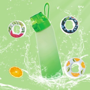 Bidon pentru apa, aromatizat, capacitate 750ml, ideala pentru calatorii, rezistenta la cazaturi, multicolor - Img 2