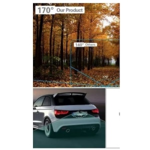 Camera auto marsarier, HD, unghi de filmare 170 °, rezistenta la apa si praf, negru - Img 4