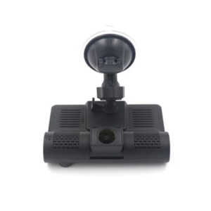 Camera Video Auto de Bord Tripla FOXMAG24®, Full-HD, 3 Camere - Fata/Spate/Interior, Display 4 Inch, G Senzor, 170 grade, Negru - Img 4
