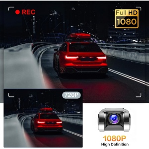 Camera video auto DVR cu Android, Camera de bord ultracompacta, FULL HD, Pornire automata, USB 2.0, detectie miscare, viziune nocturna, Unghi de filmare 170 ° - Img 4
