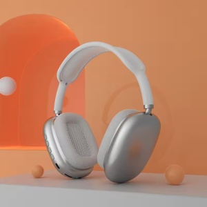 Casti wireless, sunet de inalta calitate, anulare a zgomotului si design pliabil, conexiune bluetooth, control volum, alb/gri - Img 3