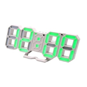 Ceas de Birou FOXMAG24, Digital, Temperatura, Functie de Alarma, Alb - Img 1