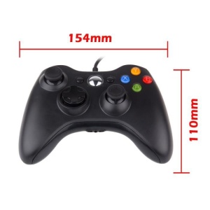 Controler cu cablu, Compatibil Xbox 360, USB, Negru - Img 3