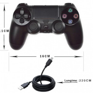 Gamepad Cu Fir DOUBLESHOCK 4 Pentru Playstation 4 Cu Vibratii, FOXMAG24 - Img 3