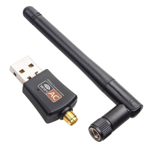 Mini adaptor Wi-Fi, viteza 600Mbps, dual band, portabil, hotspot Wi-Fi, interfata USB 2.0, compatibilitate extinsa, design compact si portabil, negru - Img 2