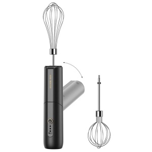 Mixer electric fara fir 13W, 3 viteze, accesorii incluse, incarcare USB-C, alb - Img 3