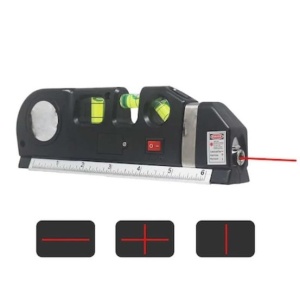 Nivela multifunctionala FOXMAG24 cu laser, boloboc si ruleta, 3 x baterie, negru - Img 4