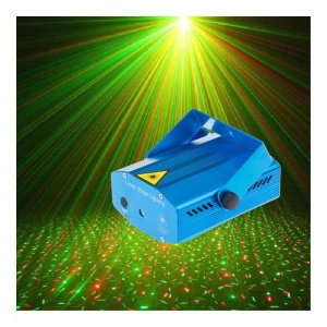 Proiector 3D Laser LED cu Jocuri de Lumini, 2 Culori si Senzor de Sunet, Iluminare pe Ritmul Muzicii - Img 3