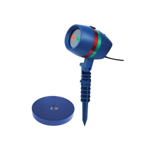 Proiector Laser Star Shower TNS, 8 Seturi de Lumini, Efect 3D Holografic, Casa si Gradina, Static si Miscator, Interior/Exterior, 70-100m2, Albastru - Img 1