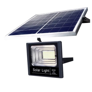 Proiector solar 100 LED IP67 60W 4800lm cu telecomanda - Img 1