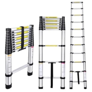 Scara telescopica de aluminiu FOXMAG24, 1 tronson, 7 trepte, 2 m lungime - Img 2