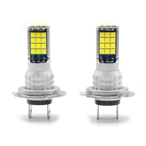 Set 2 becuri auto H7, putere 90W/bec, rezistente la apa, consum redus, durata mare de viata, argintiu - Img 1