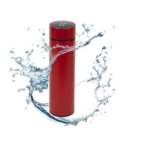 Termos cu afisaj temeperatura, din otel, capacitate 500 ml, cu display LED, rosu - Img 3