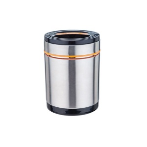 Termos pentru mancare, cu 3 straturi, din inox, capacitate 1, 4L, capac cu inchidere etansa, maner pentru transport, argintiu - Img 3