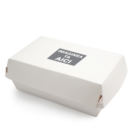 5000 buc Cutie tip “take away” pentru alimente solide (meniu burger si cartofi) 1620 ml