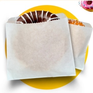 Punga hartie alba gogosi, sandwich, cartofi prajiti - 16x7x27cm - 1000 buc. - Img 3