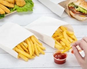 Pungi hartie rezistente la grasime, 150gr. cartofi - 11x4x12cm (150gr.) -1500 bucati