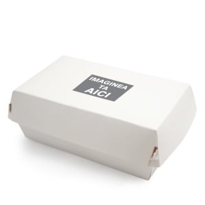 1620 ml Cutie tip “take away” meniu burger si cartofi prajiti