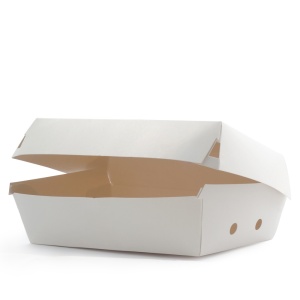 1620 ml Cutie tip “take away” meniu burger si cartofi prajiti