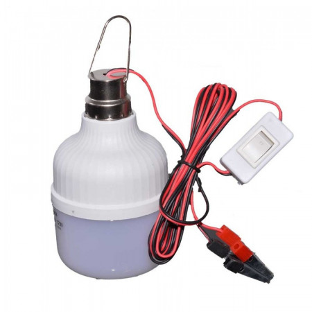 Bec led 12V - 12W cu clesti si intrerupator