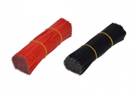 Cablu 15cm 24AWG, rosu sau negru, 100 buc
